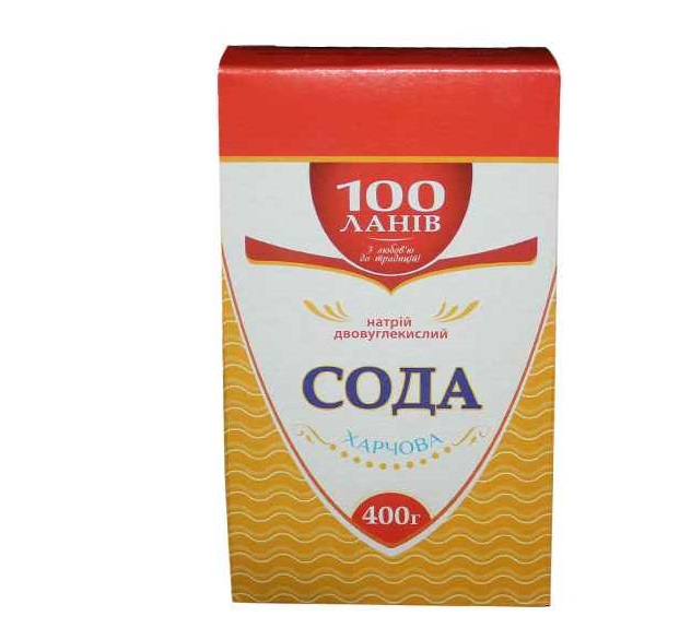 Сода харчова 100 Ланів, 400 г
